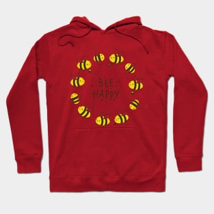 Bee Happy Honey Design Hoodie